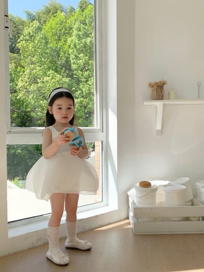 JE38｜(66-120cm) 無袖蕾絲花邊包屁衣/洋裝3