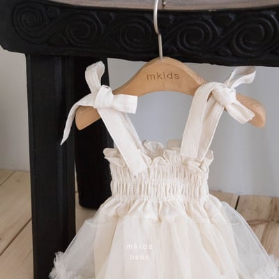 M-KIDS33｜(65-80cm) 浪漫綁帶包屁洋裝22