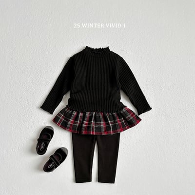 vivid27｜(78cm-125cm) 格紋褲裙4