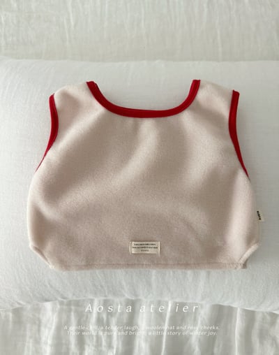 AOSTA70｜(6m-5y) 毛呢滾邊背心17