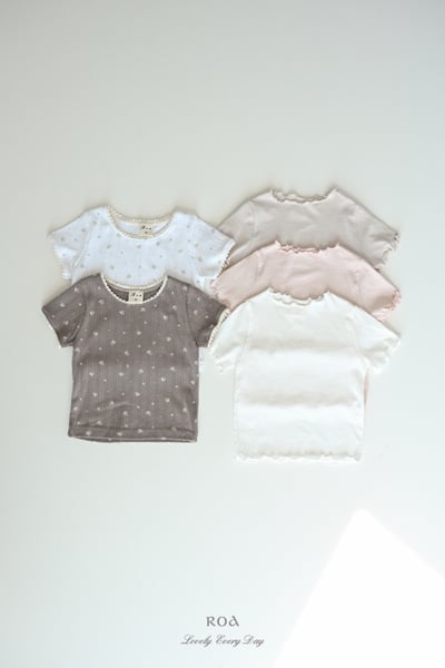 ROA27｜(6m-18m) 3色捲邊素面上衣5