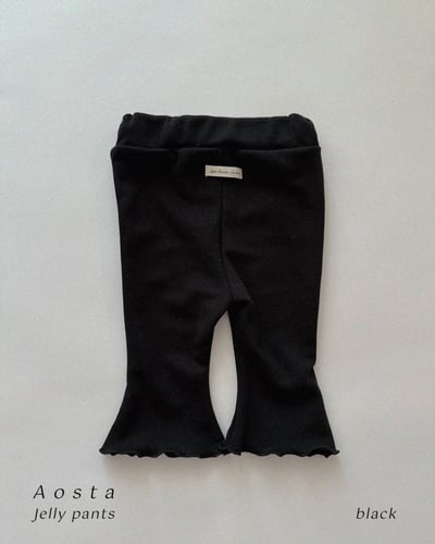 AOSTA03｜(6m-5y) 4色木耳邊果凍褲5