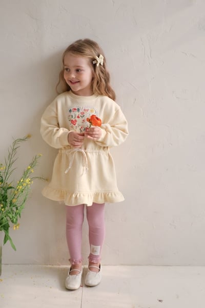 FLO11｜(75-140) 2色愛心碎花布洋裝11