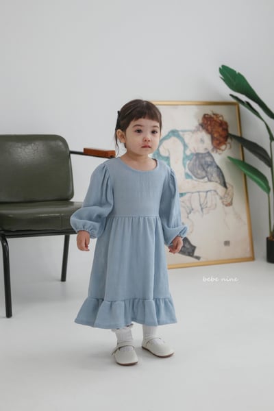 bebe nine01 (65-115) 2色簡約綁帶洋裝5