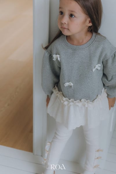 ROA05｜(80cm-120cm) 2色蝴蝶結蕾絲裙底上衣6