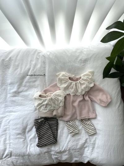 Bloom.b16｜(85cm-125cm) 蕾絲花瓣領上衣11