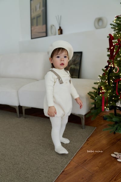 bebe nine03 (65cm-75cm) 2色刷毛吊帶包屁衣5