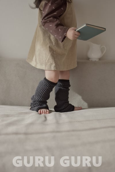 GURU GURU03｜(6m-24m) 3色羅紋腳套襪12