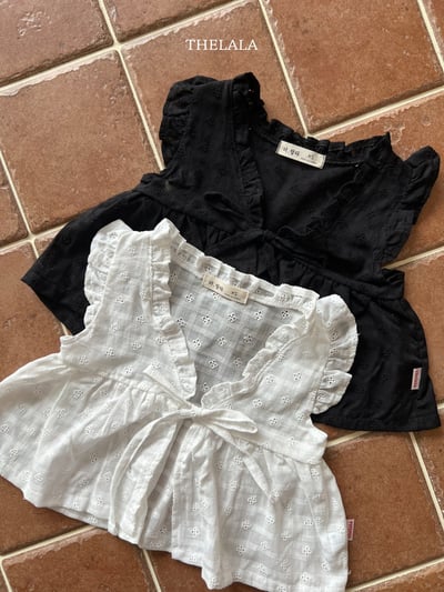 thelala22｜ (70-115) 雕花綁帶背心11