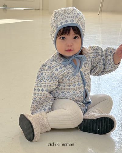 Cieldemaman11｜(3M~15M)  2色雪花針織包屁衣19
