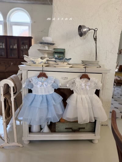 Marron04｜(3m-18m 1y-6y) 氣質蕾絲公主裙裝2