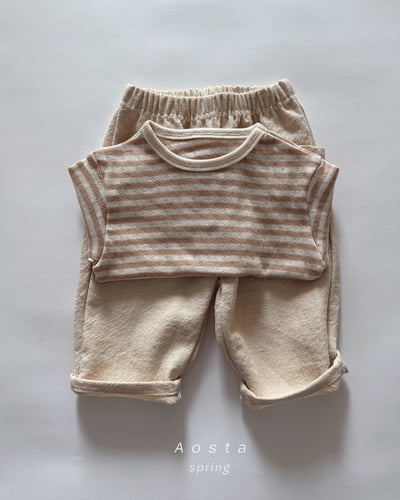 AOSTA22｜(6m-5y) 透氣條紋上衣13