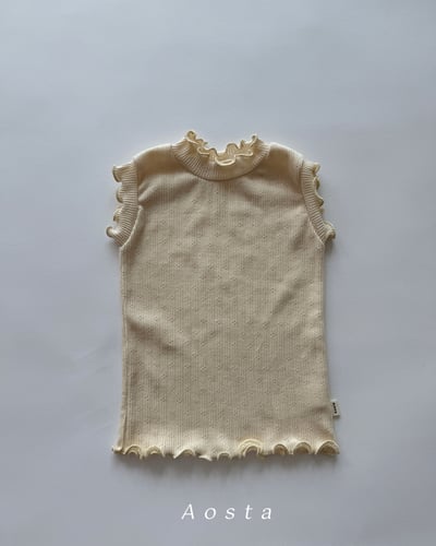 AOSTA38｜(6m-5y) 3款甜美木耳邊中領無袖6