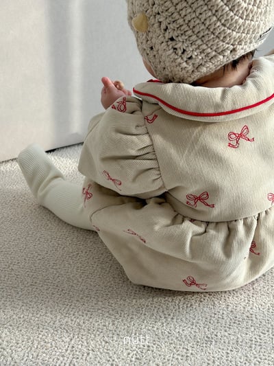 Nutt05｜(3m-16m) 蝴蝶結夾層棉包屁衣20