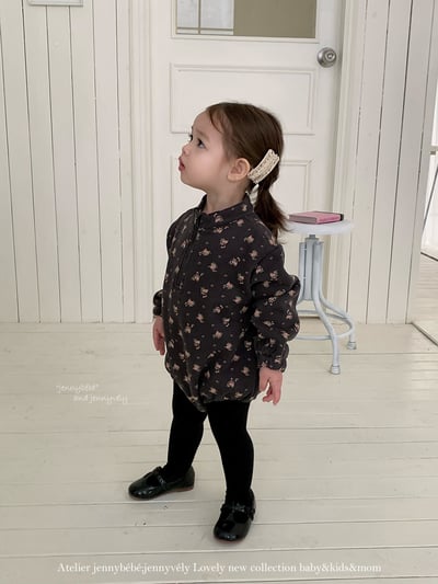 JE 254｜(66-90cm)  復古碎花包屁衣21