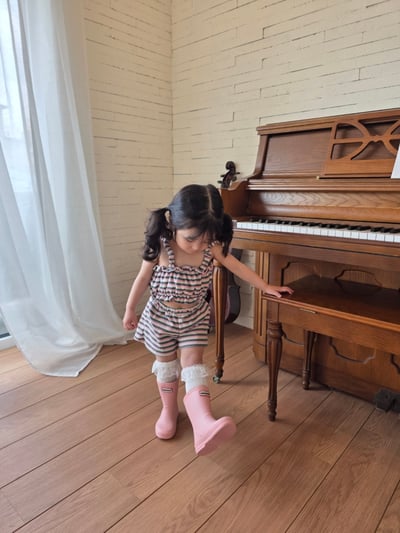 Color25｜(75-115cm) 細肩條紋套裝9