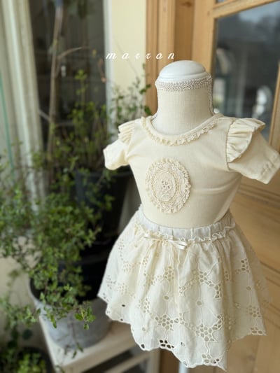 Marron13｜(1y-6y) 鏤空花邊蕾絲裙4