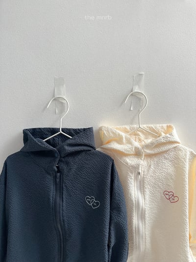 MiniRobe19｜(70-110) 波紋愛心連帽外套12