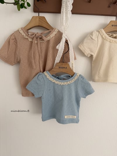 Bloom.b17｜(55cm-118cm) 蕾絲滾邊透氣上衣6