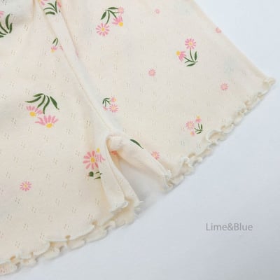 LIME&BLUE34｜(80-118cm)  木耳邊花朵套裝9