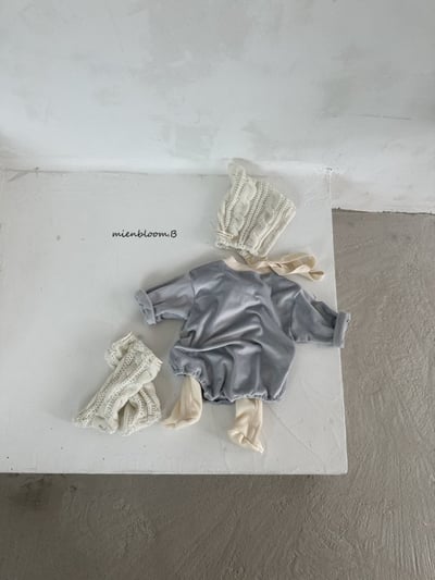 Bloom.b17｜(0m-24m) 絲絨口帶包屁衣9