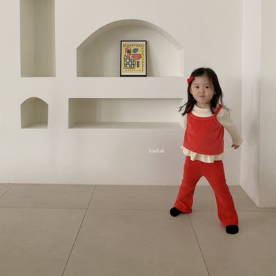 Fondue 10｜(75cm-120cm)  條紋絨毛長褲6