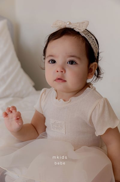 M-KIDS39｜(65-80cm) 捲邊薄紗包屁衣15