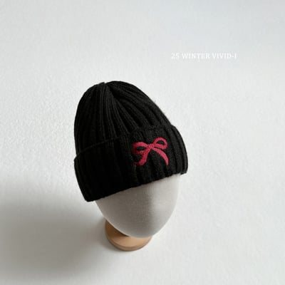 vivid108｜(free) 蝴蝶結針織反褶毛帽4