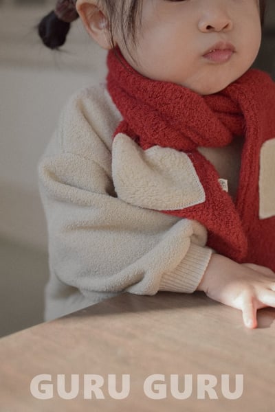 GURU GURU05｜(6m-24m) 3色刷毛圍巾7