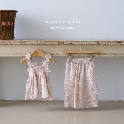 M-KIDS20｜(65-115cm) 荷葉抓皺滾邊套裝7