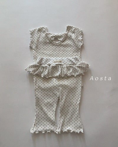 AOSTA55｜(6m-5y) 3款緞帶木耳邊上衣8