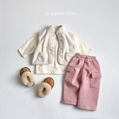 vivid14｜(78cm-125cm) 口袋工裝棉褲8