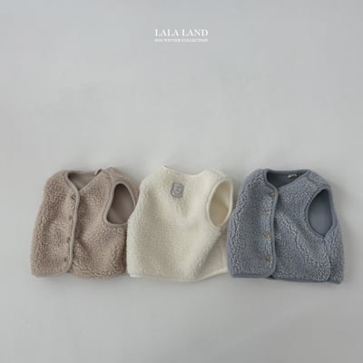 lala land52｜(75cm-120cm) 3色刷毛背心1