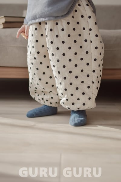GURU GURU21｜(6m-24m) 3色波點縮口褲19