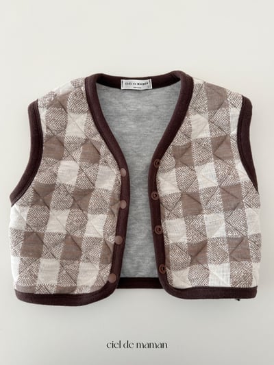 Cieldemaman09｜(6M~24M)  2色格子背心套裝15