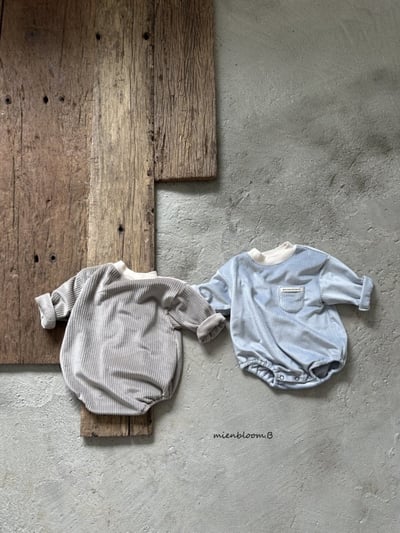 Bloom.b17｜(0m-24m) 絲絨口帶包屁衣3