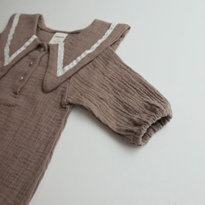 LEMONADE44｜(55cm-85cm) 2色尖翻領包屁衣含帽子20