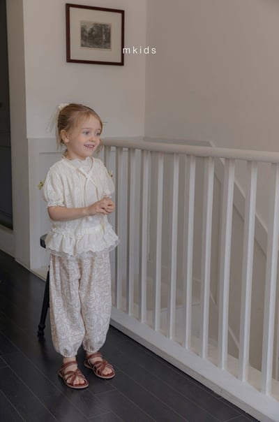 M-KIDS10｜(65-115cm) 短袖開襟綁帶外套17