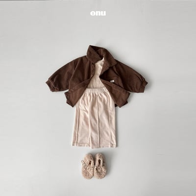 onu 32｜(70cm-115cm) 簡約燈芯絨襯衫夾克5