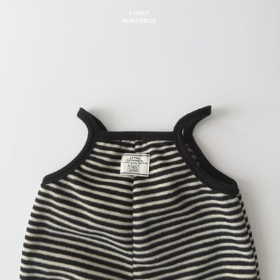 Lindo35｜(80cm-125cm) 磨毛肩帶連身褲25