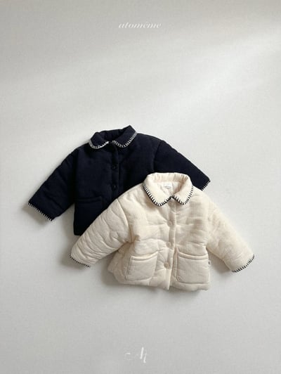 Atomeme35｜(70cm-110cm) 滾邊夾層棉厚外套12