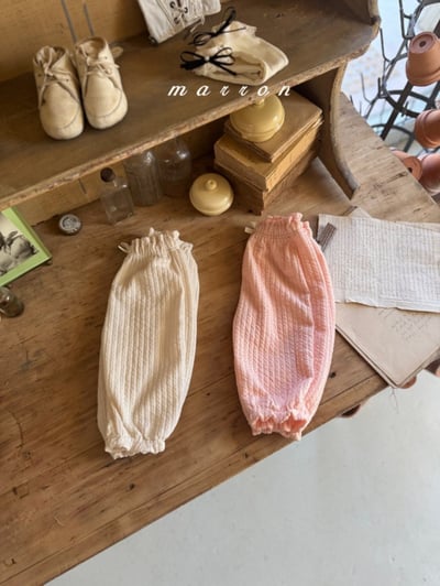 Marron18｜(1y-6y) 麻花針織縮口褲5