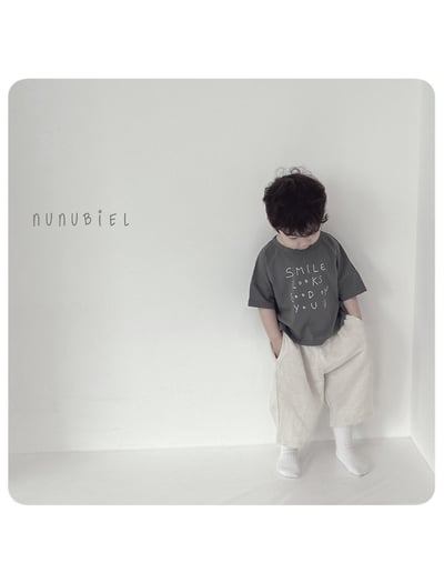 NUNU BIEL14｜(75-115cm) 素色棉寬褲10