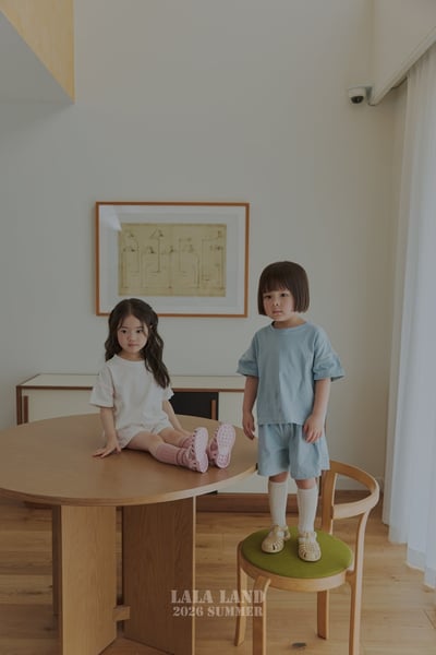 lala land61｜(75-120cm) 2色縫線棉質短褲10