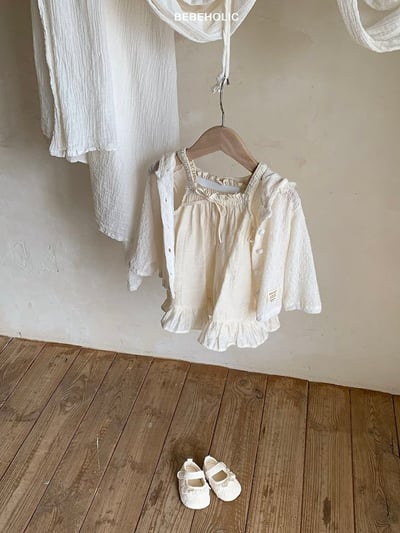 Bebe holic53｜(3m-18m) 花邊連帽開衫10