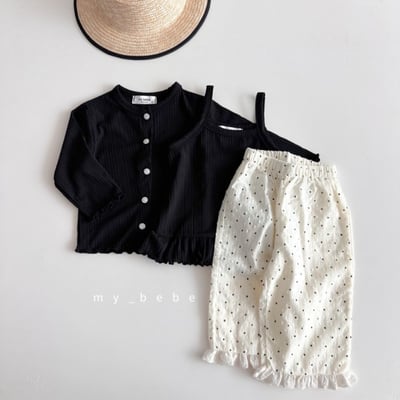 my_bebe32｜(80-120cm) 褶皺捲邊開襟外套15