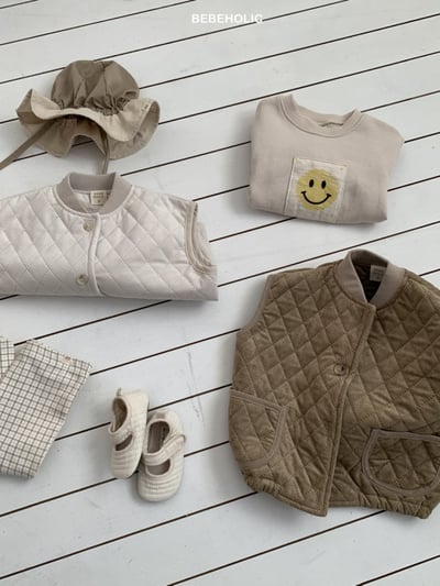 Bebe holic20｜(6m-18m) 菱格紋口袋背心17