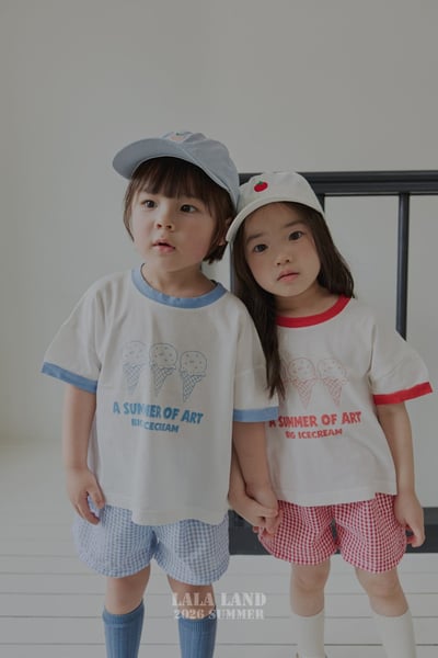 lala land66｜(75-120cm) 4色格紋短褲9