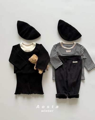 AOSTA24｜(6m-5y) 層次設計羅紋上衣7