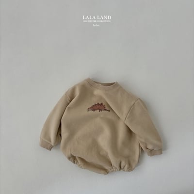 lala land13｜(60cm-83cm) 3色小恐龍內刷毛包屁衣24